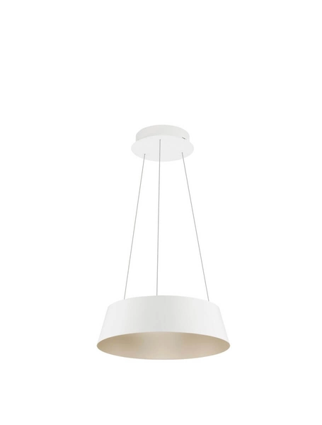 Okrągła lampa wisząca CANCUN LE42801 nad łóżko LED 40W biała złota