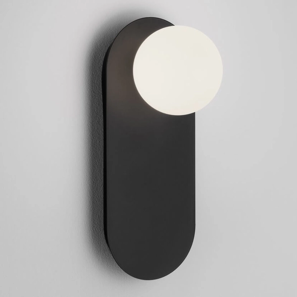 Nowoczesny kinkiet na ścianę ALTOS LE44369 kulisty do salonu czarny biały