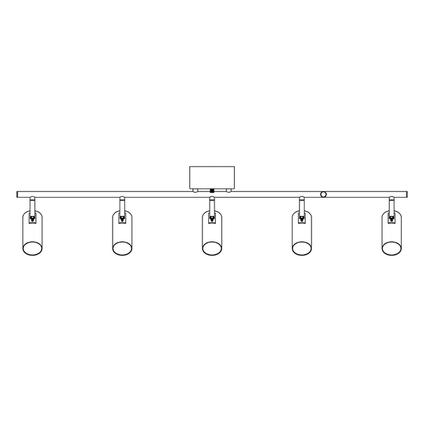 Sufitowa lampa regulowana Barcelona 107352 kierunkowa hol biała