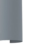 Półokrągła lampa ścienna Velero 8043 z tkaniny do salonu szara