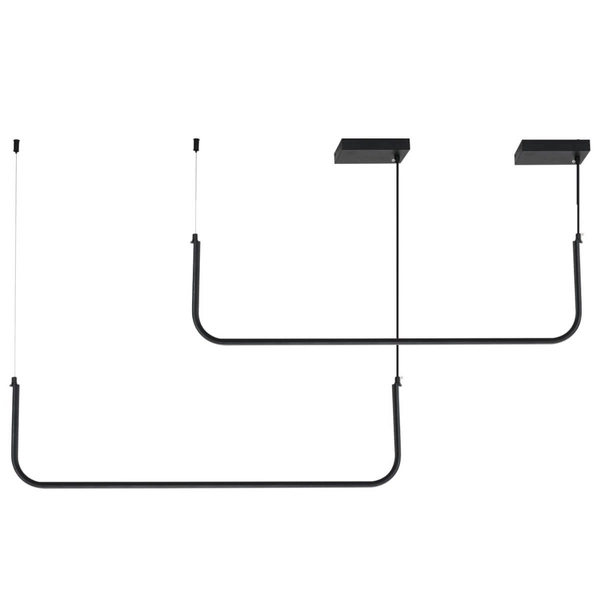Wisząca lampa Minima MP0095-2-120 LED 20W 3000K nad wyspę regulowana czarna