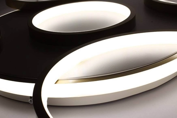 Okrągła lampa sufitowa 444 Domeno LED 120W 3000K-6000K złota