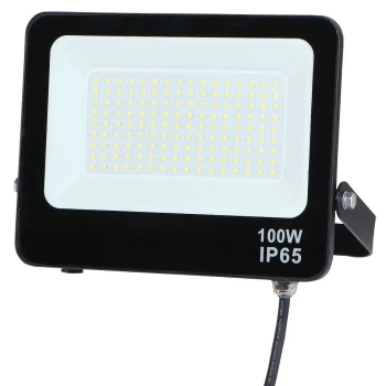 Zewnętrzny halogen ledowy EKN1623 LED 100W 4000K do ogrodu IP65 czarny