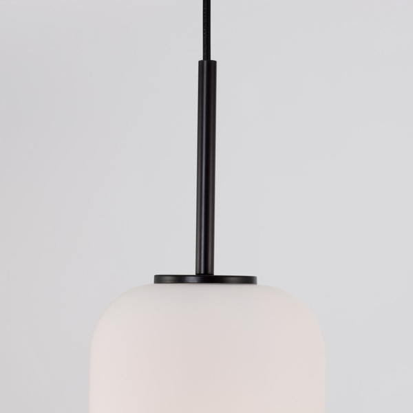 Nowoczesna lampa wisząca Marc LE42722 czarna do przedpokoju loftowy zwis