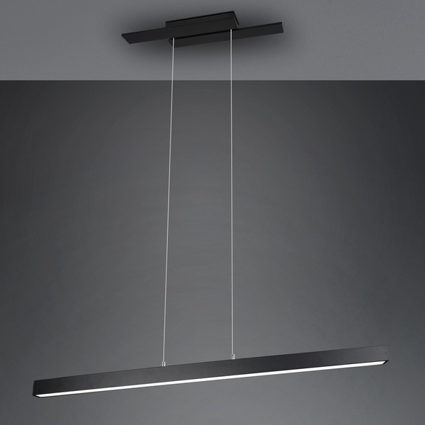 LAMPA wisząca BELFAST 375510432 Trio metalowa OPRAWA belka ZWIS LED 44W 3000K ściemnialny czarny
