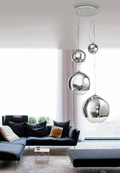 Kaskada lampa wisząca Silver Ball 5-punktowy zwis chrom