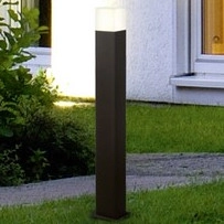 Stojąca lampa ogrodowa Hudson 420060142 słupek czarny na taras