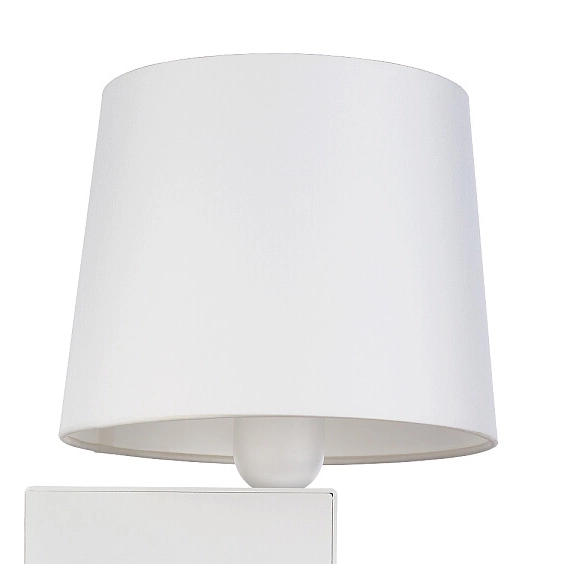 Klasyczna LAMPA ścienna CHILLIN 8216 Nowodvorski abażurowa OPRAWA kinkiet z peszlem do czytania biały