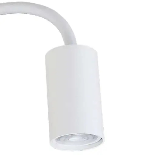 Regulowana LAMPA ścienna EYE FLEX S 9070 Nowodvorski metalowa OPRAWA kinkiet tuba na elastycznym peszlu biała