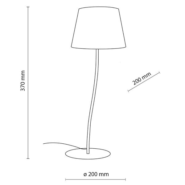 Nocna lampka Nicola 16027 boho z abażurem do salonu brązowa beżowa