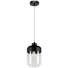 Skandynawska lampa wisząca AMARETTO 15790104 szklana przezroczysty czarny