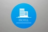 Szkiełko do rzutników logo LOGG1-HOTEL informacyjne