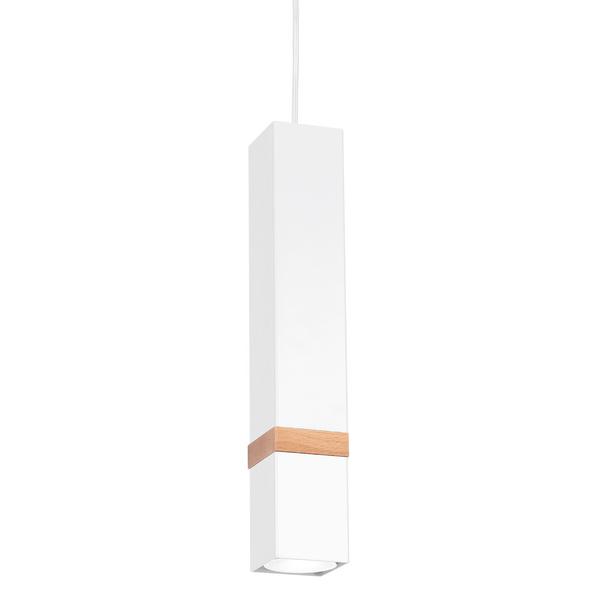 LAMPA wisząca VIDAR MLP5408 Milagro metalowa OPRAWA prostokątny ZWIS skandynawski biały