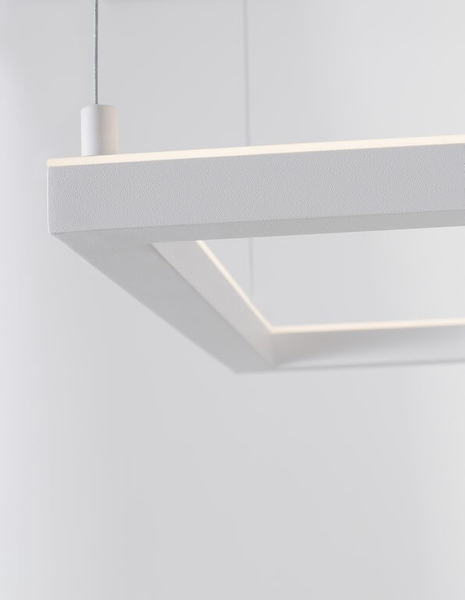 Minimalistyczna lampa wisząca Jean frame LED 30W 3000K biała
