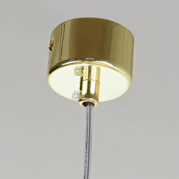 Wisząca lampa salonowa Lunga LP-894/1P GD nowoczesna tuba metalowy sopel złoty