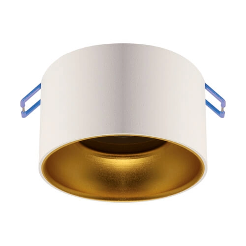 Nowoczesna lampa wpustowa Panama do kuchni biała złota