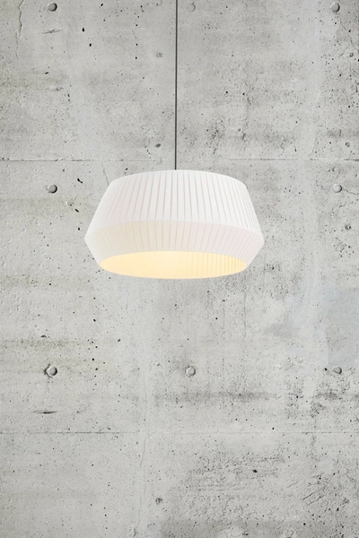 Lampa wisząca do salonu Dicte 2112373001 Nordlux abażur z tkaniny biały