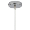 Szklana LAMPA wisząca DONATI 5249 Rabalux loftowa tuba do sypialni chrom