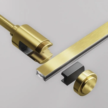 Pojedynczy uchwyt do szyn magnetycznych Flarity TRA155CW-SL1-BS mosiądz