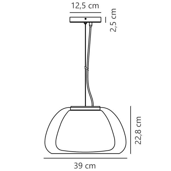 Jadalniana lampa wisząca szklana JELLY 2010783001 przezroczysty