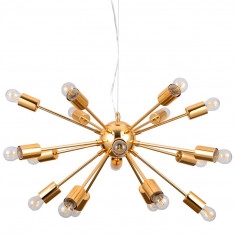 Żyrandol LAMPA wisząca THEO AD20000-18 Italux industrialna OPRAWA metalowa ZWIS gwiazda loft explosion molekuły złote