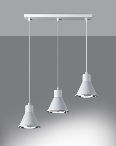 Loftowy zwis Tazila SL.0988 Sollux nad wyspę kuchenną biała