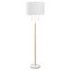 Stojąca lampa podłogowa Fogo LP-0304/2F WH Light Prestige do salonu biała