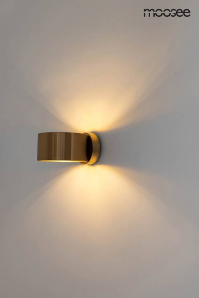 Minimalistyczna lampa ścienna Arro MSE010400209 złota
