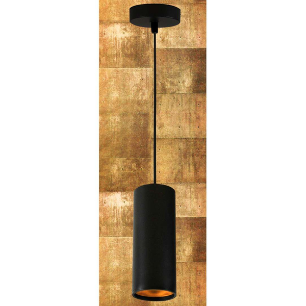 LAMPA wisząca LATI 307576 Polux metalowa OPRAWA tuba ZWIS czarna