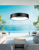 Wisząca lampa loftowa Tome Smart LED 42W 3000K pierścień czarny