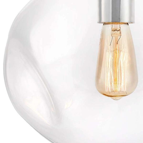 LAMPA wisząca AVIA S 10411109 Kaspa szklana OPRAWA zwis przezroczysty