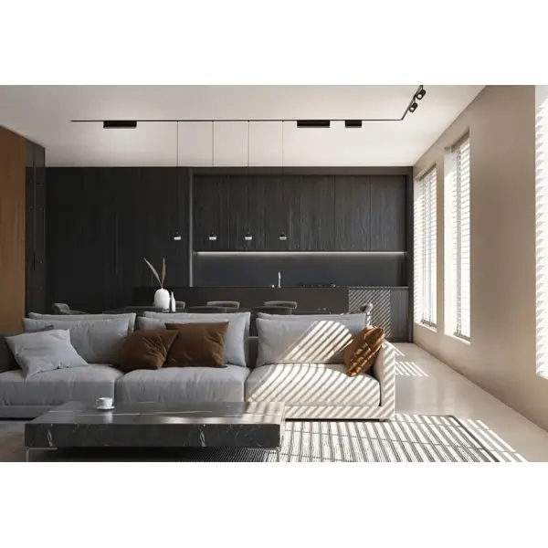 Lampa do systemu 10151 wpinana w szynę magnetyczą LED 15W 3000K czarna