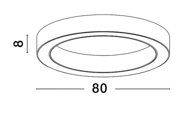 Sufitowa lampa sypialniana Claro nad łóżko LED 60W 2700-4000K czarna