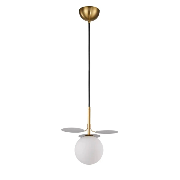 Kulista lampa wisząca CHIC biała złota ST-DL-2969P1 1xG9 5W glamour