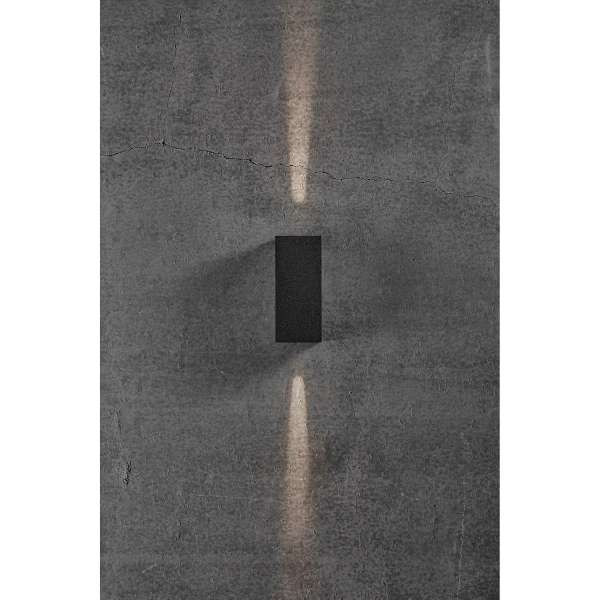 Prostokątna lampa na elewację Asbol 2019071003 LED 13,3W 3000K IP44 czarny