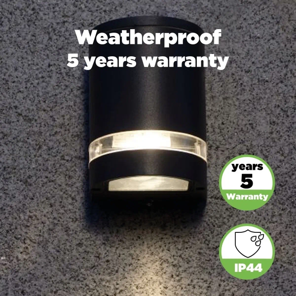 Zewnętrzna LAMPA ścienna FOCUS 5604101118 Lutec metalowa OPRAWA elewacyjny kinkiet tuba IP44 szara