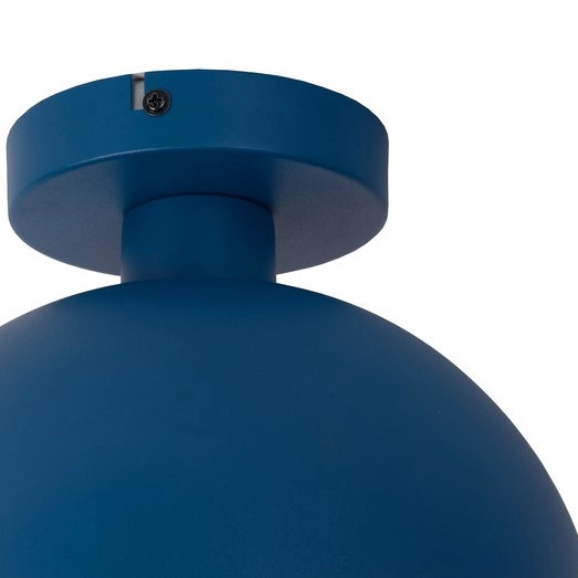 Loftowa LAMPA sufitowa SIEMON 45196/01/35 Lucide metalowa OPRAWA plafoniera kopuła niebieska