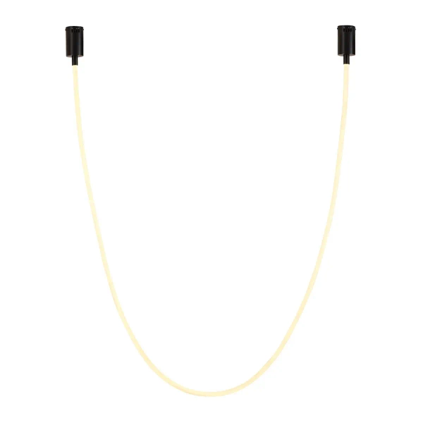 Lampa wisząca wąż ledowy SNAKE MD1021-4 biała czarna metal PVC LED 60W 3000K 4M do jadalni