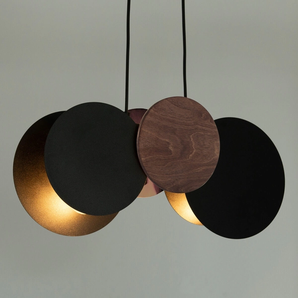 Lampa wisząca nad stół Tola 40892 Sigma monety brązowa czarna