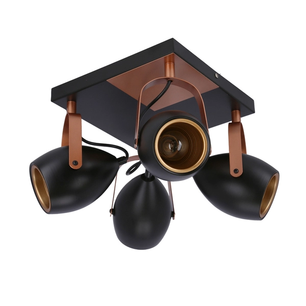Plafon regulowany Anica 98-83128 Candellux metalowy czarny miedziany