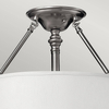 Lampa sufitowa Sussex HK-SUSSEX-SF Hinkley przezroczysty biały nikiel
