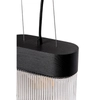Drewniana lampa wisząca Flumina FLA132P0 ryflowana czarna