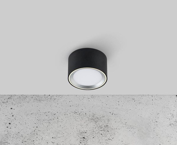 Nasufitowa lampa Fallon 47540103 Nordlux LED 5,5W 2700K metalowa czarna