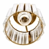 Kryształowy plafon złoty CARO ST-8876W gold 1xE27 na korytarz