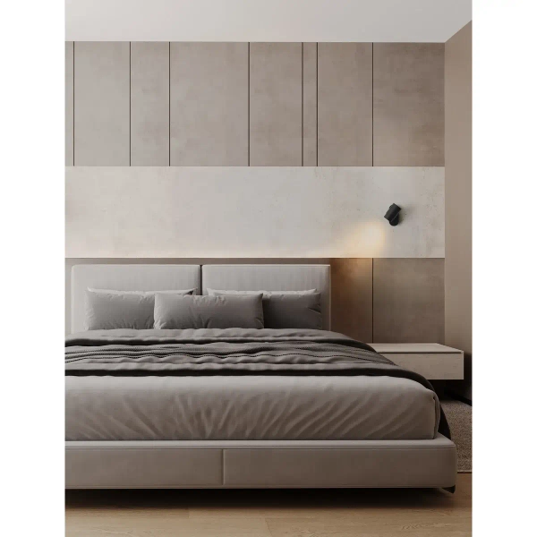 Metalowy reflektor ścienny JAVERTO LE45535 regulowana tubka czarna