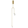 Zwisowa lampa łuk Loop ST-8928S brass Step balls do sypialni loft mosiądz