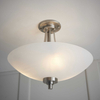 Szklana lampa sufitowa Welles WELLES-3SC Endon podtynkowa chrom biały