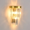 Ścienna lampa Splendore DN915-W Step pałacowy kryształy do salonu złota
