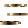 Lampa wisząca Circle DN924-60+60+60 gold Step LED 80W 3000K ringi złote