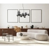 Kulista lampa wisząca Canello PND-406007-11A-BCR czarna